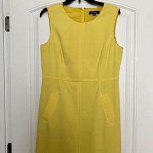 Summer is not over yet. Canary yellow dress will brighten up any event,